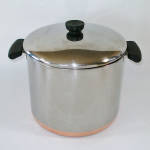 Revere Ware Copper Clad Stainless Steel 8 Quart Covered Stock Pot