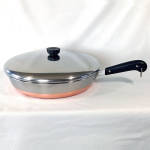 Revere Copper Clad Stainless 12 Inch Covered Skillet