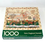 New England Fantasy Springbok 1000 Pc Puzzle Embroidered Sampler